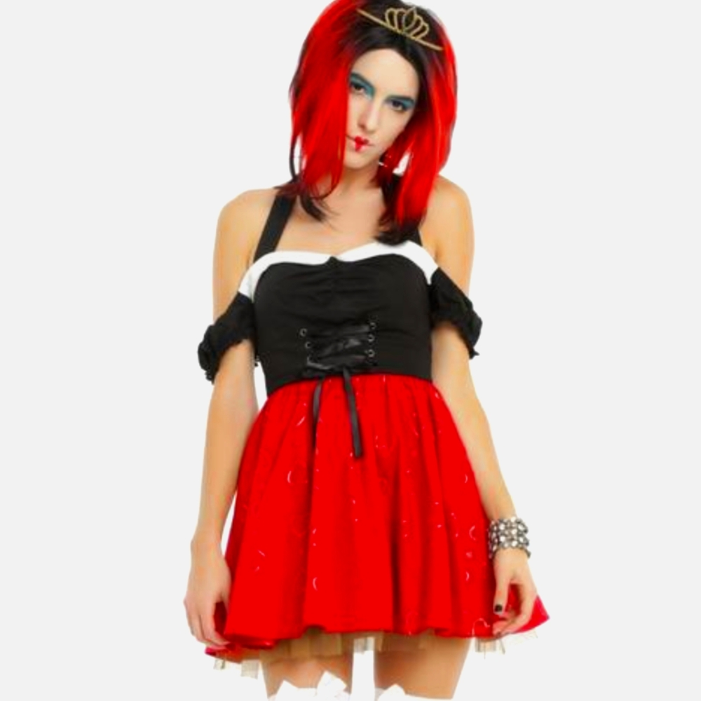NWT Disney Queen of Hearts dress Halloween Costume